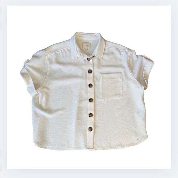 Sézane Laurine Shirt – Cream – Size Medium - Picture 2 of 6